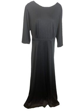 SOUTHEASTERN PERFORMANCE APPAREL Women's Plus Size 22 Black Brise Tie Back Dress